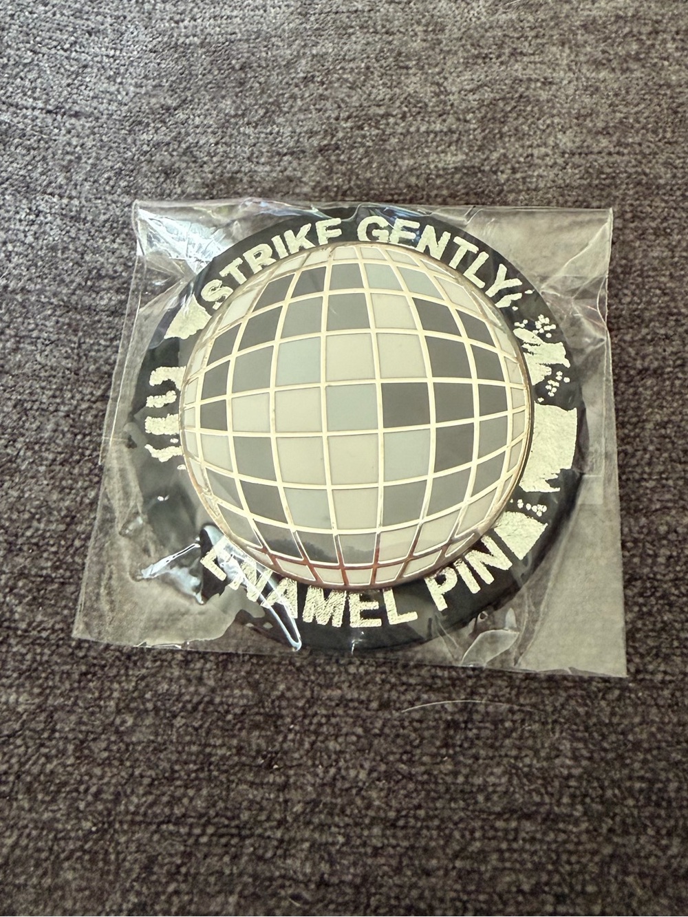Strike Gently Disco Ball Enamel Pin